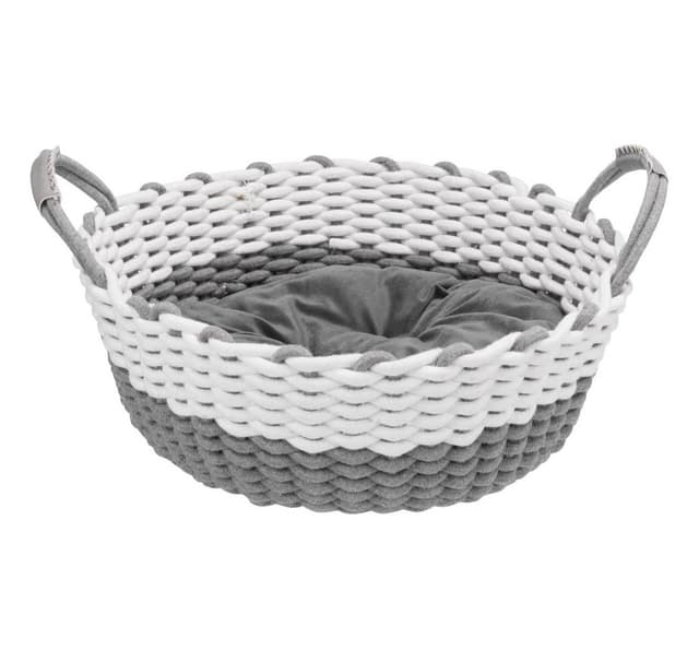 Hundkorg Nabou 55 cm, grå/vit