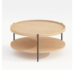 Sohvapöytä CINDY D80xH40cm, melamiinitammi