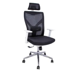 Arbejdsstol VENON sort/hvid