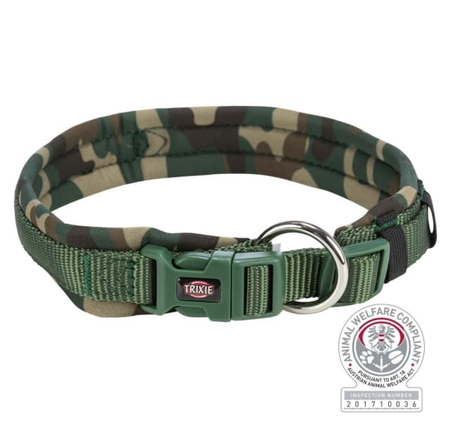Premiumkrage, extra bred neoprenstoppning, XS–S: 27–35 cm/10 mm, kamouflage/fo