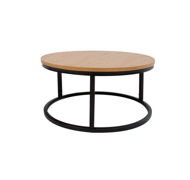 Soffbord BRITE D60xH32cm, ljust trä