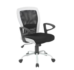 Arbejdsstol LENO sort/hvid