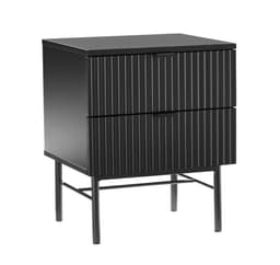 Nattbord SEQUENCE med 2 skuffer 45x40xH55cm, sort