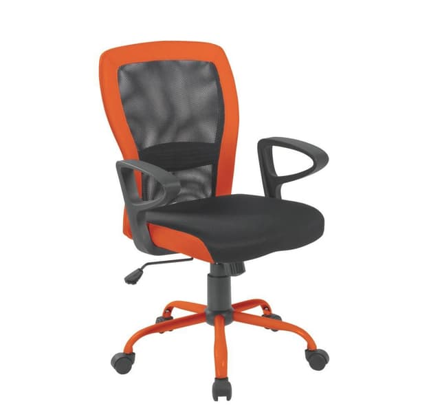 Arbejdsstol LENO grå/orange