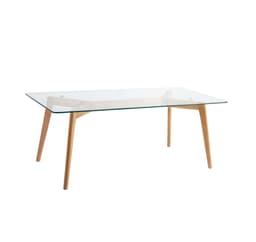 Soffbord HELENA 120x60xH45cm, glas