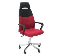 Arbejdsstol DOMINIC rød/sort