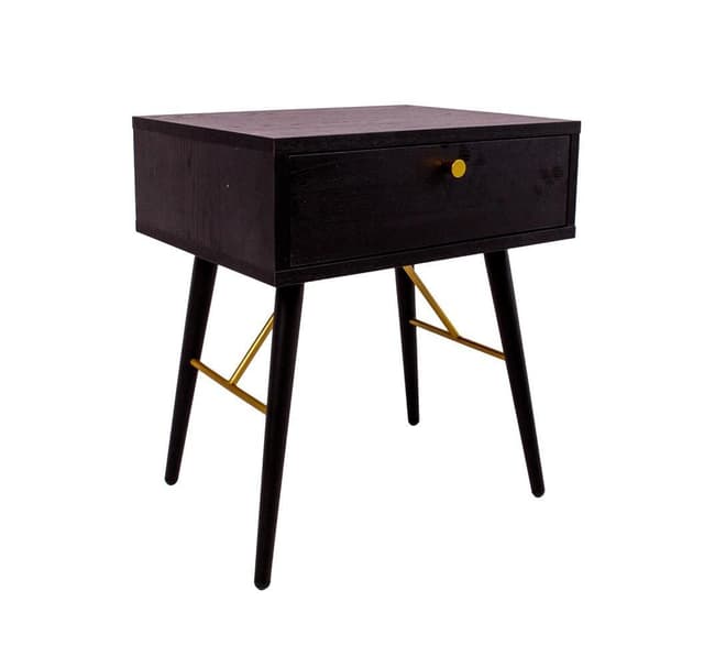 Natbord LUXEMBOURG 45x35xH50cm, sort