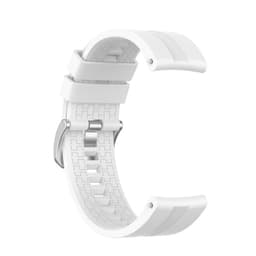 22 mm silikon klokkerem for for Huawei Watch GT 2 46 mm, Samsung/Huami Hvit