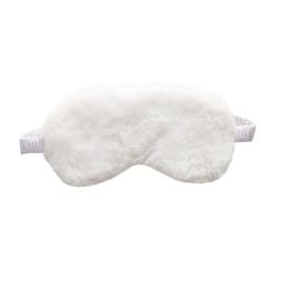 Sovemaske imitert silke Hvit