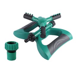 Hagesprinkler 3-arms plensprinkler 12 dyser, 360 graders roterende