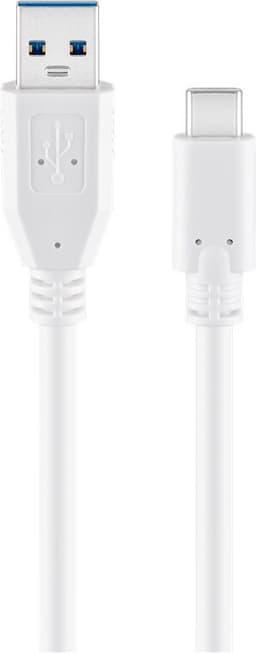 USB-C™ til USB-A-kabel, 0,2 m, hvid