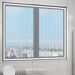 Vindusgardin Fluemyggnett Hvit XL