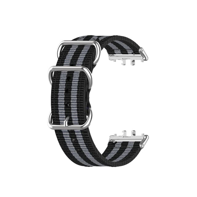 Samsung Fit3 SM-R390 Nylon Canvas Band Svart+grå