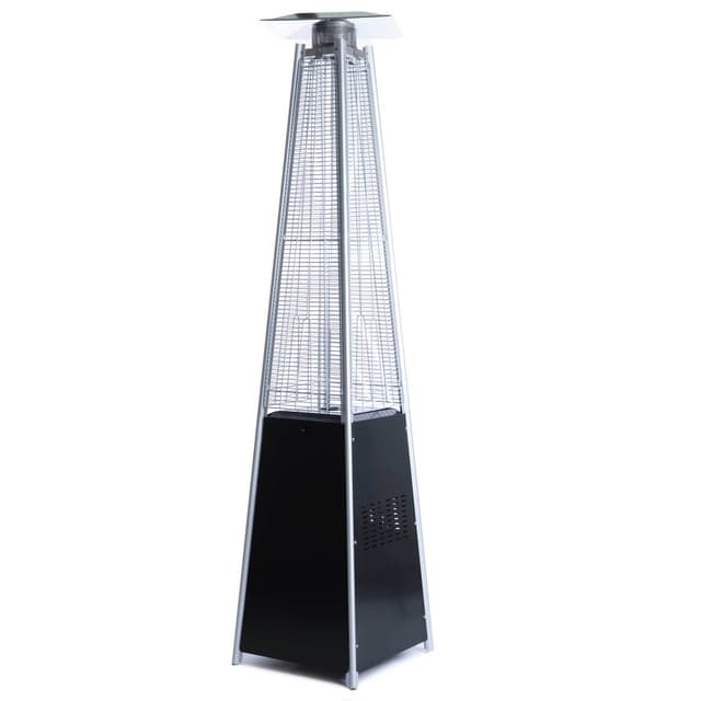 Fornorth Terrassevarmer Pyramid 13kW gasdrevet, sort
