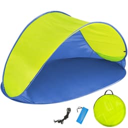 tectake Pop up Strandtelt Jasmin 220 x 120 x 100 cm Blå/Gul