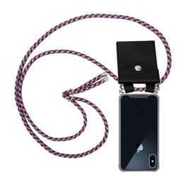 iPhone X / XS Deksel med Halskjede (rød)