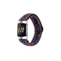 Vevd nylonstropp for Fitbit Charge 5 Lilla