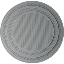 Halkskyddande värmebeständigt silikonunderlägg set (3-pack) Ljusgrå