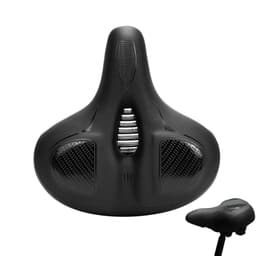 Cykelsadel cykelsæde med Airtag holder Sort