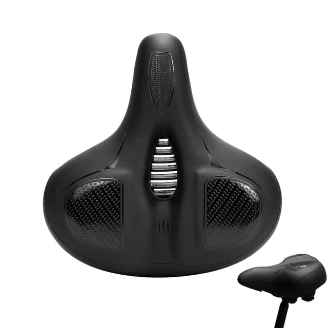 Cykelsadel cykelsæde med Airtag holder Sort