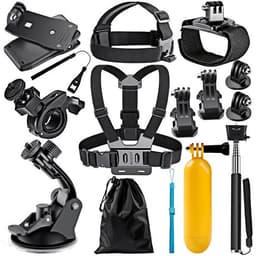 GoPro Action Camera Accessories 12-i-1 Bundle Kit, GoPro 8/9, Xiaomi Y