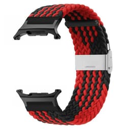 Flätat klockarmband Samsung Galaxy Watch Ultra (47mm) - Röd/svart