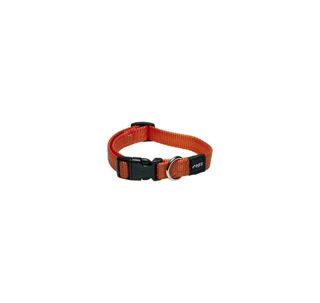 Hundehalsbånd Snake 16mm/26-40cm, orange,