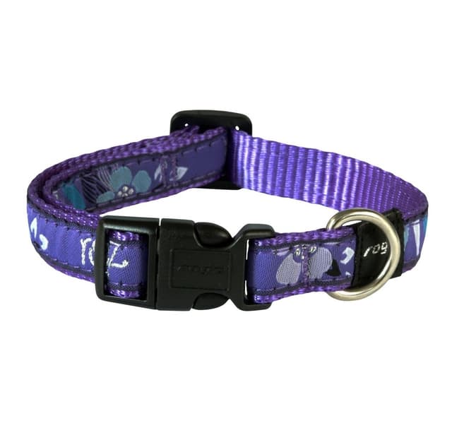 Hundhalsband Finklänning, medium, 16 mm, Purple Forest Design, Rogz