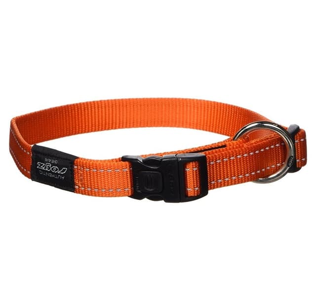 Hundehalsbånd viftebælte 20mm/34-56cm orange,