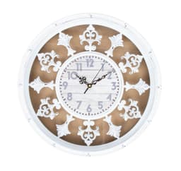 Seinäkello ORNAMENT D44cm, valkoinen