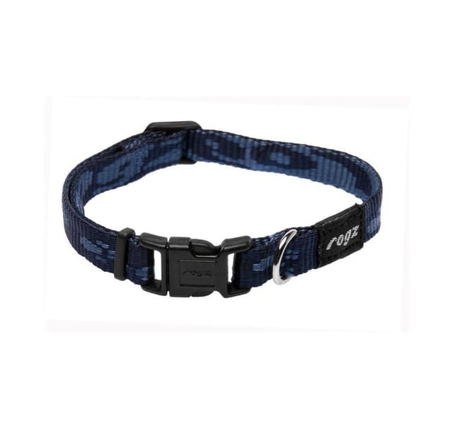 Hundhalsband Kilimanjaro 11mm/20-31cm marinblå