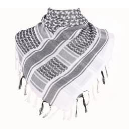 kufiyya Shemagh Halsscarf Palestinasjal - svart+vit