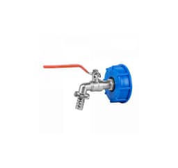 IBC-adapter S60x6, hane med ¾"" hangevindudtag, hunhaneadapter