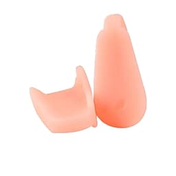 2 Pakk tåseparator tå spacer - lindre mais, blemme, reduser tåirritasjon Beige L