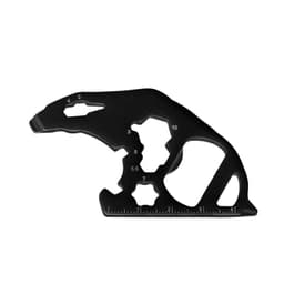 Multiverktøy nøkkelring Sort