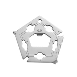 Nøkkelring for verktøy i aluminiumslegering Sølv