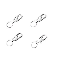 Bilnøkkelring i sølv (4 deler)