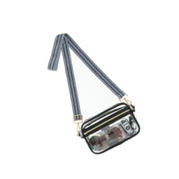 Transparent PVC Crossbody Bag - Justerbar stropp