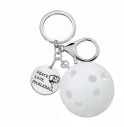 Udendørs Fitness Nøglering med Pickleball Ketsjer Design Blå