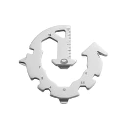 Multiverktyg Nyckelring Silver