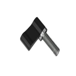 M4 Justerbar L-type Håndspænding Låsehåndtag Skrueknop Black 20 mm