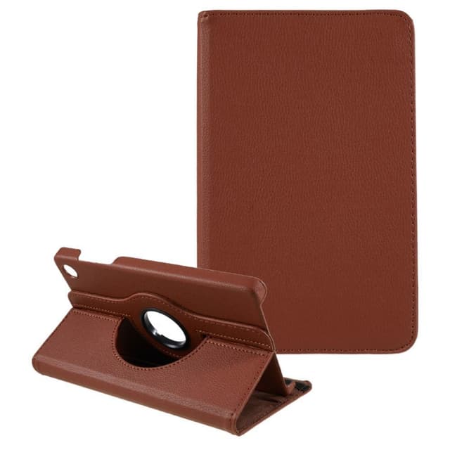 SKALO Lenovo Tab M8 Gen 4 360 Litchi Fodral - Brun