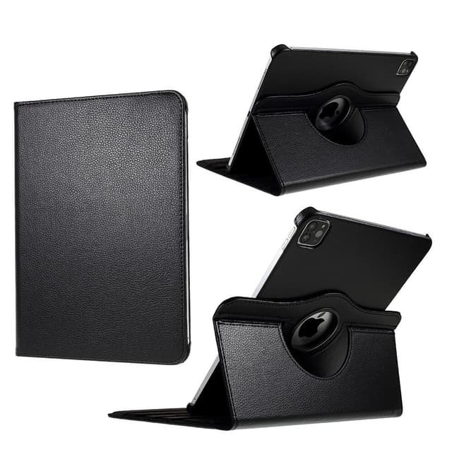 SKALO iPad Pro 12.9 (Gen 4/5/6) 360 Litchi Fodral - Svart