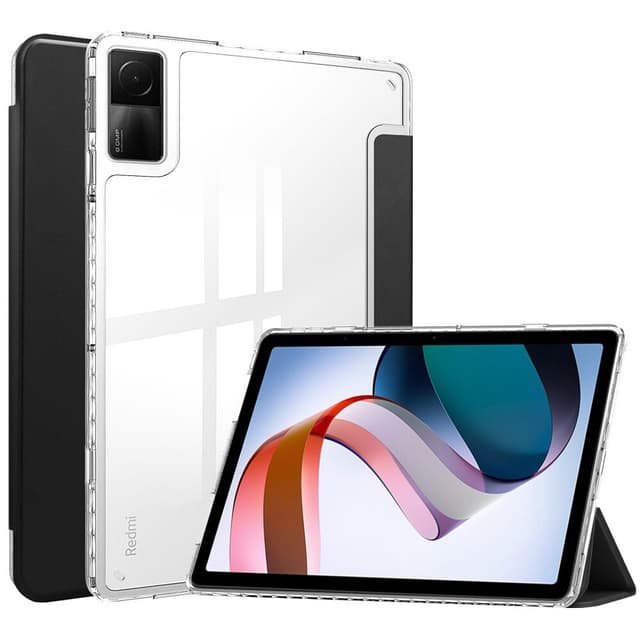SKALO Xiaomi Redmi Pad Trifold Etui med gennemsigtig bagside - Sort