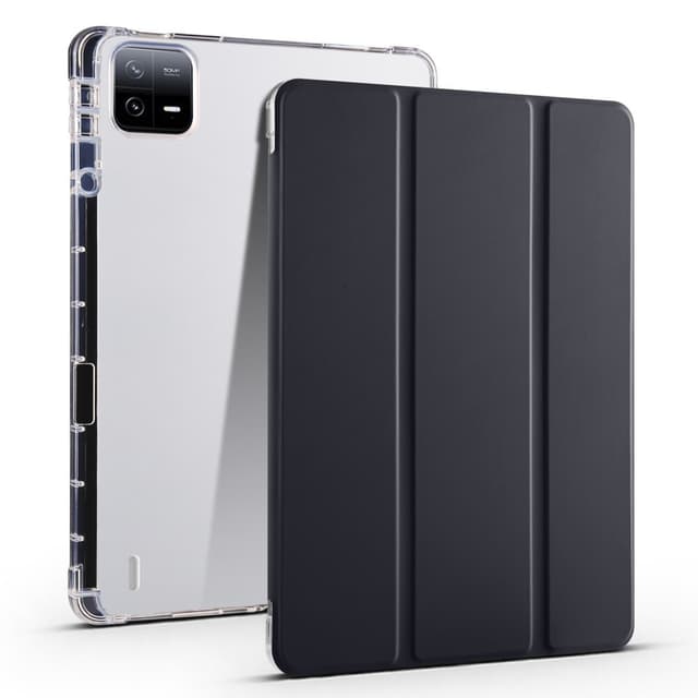 SKALO Xiaomi Pad 6 Trifold Fodral med Transparent Baksida - Svart