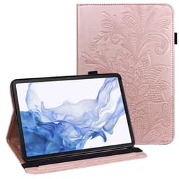 SKALO Samsung Tab S8 Mandala Fodral - Roséguld
