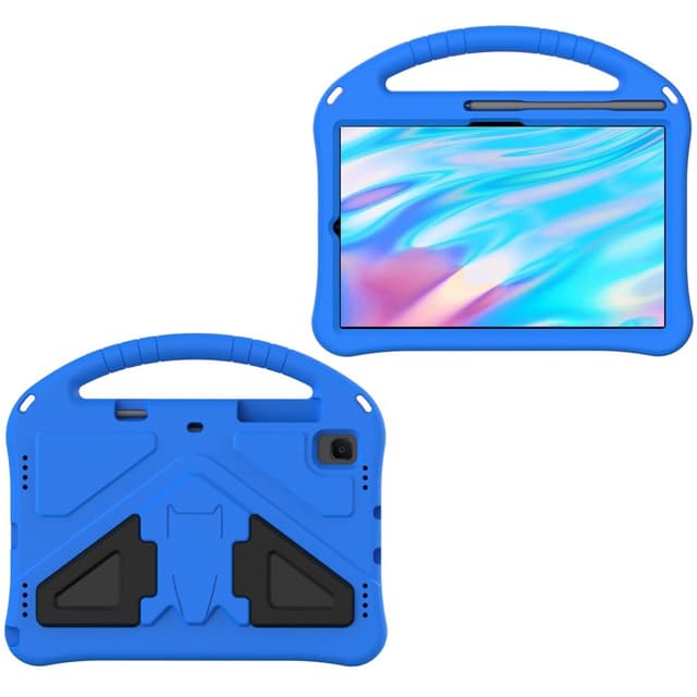 SKALO Samsung Tab S6 Lite Lapsikuori kahvalla ja jalustalla - Sininen