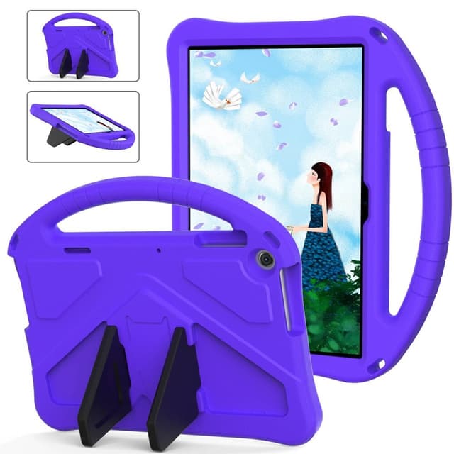 SKALO Lenovo Tab M10 (Gen 3) Lapsikuori kahvalla ja jalustalla - Violetti