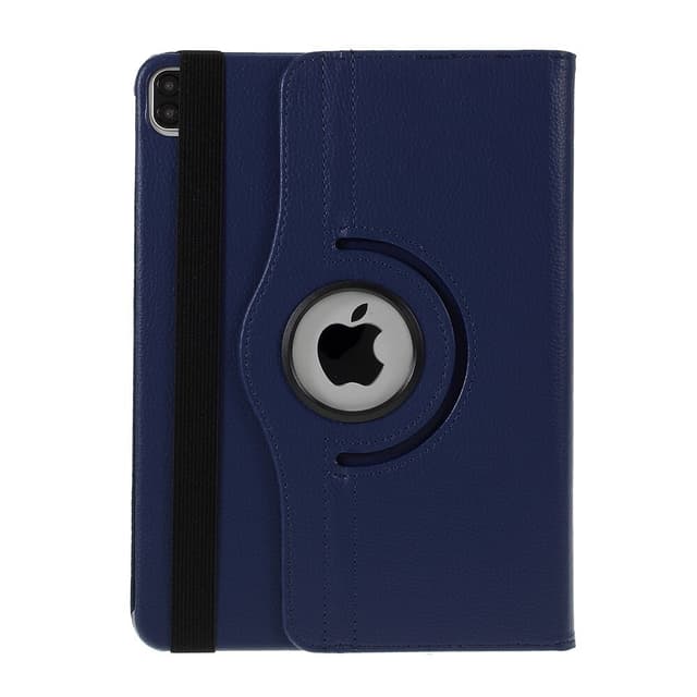 SKALO iPad Pro 12.9 (Gen 4/5/6) 360 Litchi Fodral - Mörkblå