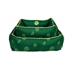 Hundeseng frisk frukt 60x50cm, mørkegrønn